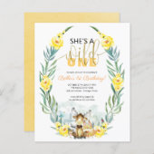 Begroting Ze is een eerste uitnodiging van één dag (Voorkant / Achterkant)