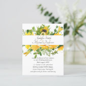 Begroting zonbloemen Moderne bruiloft Ampersand (Staand voorkant)