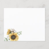 Begroting Zonnebloem Eucalyptus Zwangerschap Baby (Achterkant)