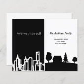 Begroting zwarte witte stad, bewegende aankondigin (Voorkant / Achterkant)