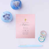 BEGROTINGSBaptisme Christening Communauté INVITES Flyer (Enkel)