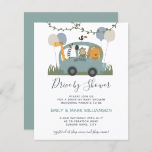 Begrotingsbeleid Baby shower Safari Animal Green