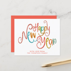 BEGROTINGSCoraal Blauwgroen Gold Glitter Happy Nie