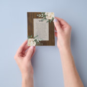 BEGROTINGSGEBEURTENISGEGEVENS - Witte rozen Flyer (Hand)