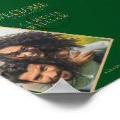 BEGROTINGSGROOTSTE Goud-FOTO-bruiloft Welkomstwoor Poster (Hoek)