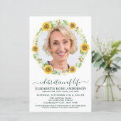 Begrotingsherdenking van het leven - Zonnebloem - (Staand voorkant)