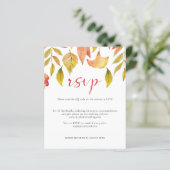 Begrotingsherfst laat QR-code RSVP-kaart achter (Staand voorkant)