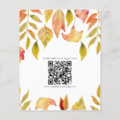 Begrotingsherfst laat QR-code RSVP-kaart achter (Achterkant)