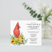 Begrotingskardinale viering van de levensuitnodigi (Staand voorkant)