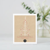 BEGROTINGSkerstboom Wit met rode Baubles (Staand voorkant)