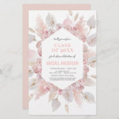 Begrotingsklasse 2023 Uitnodiging Boho Afstudeerde (Voorkant / Achterkant)