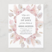 Begrotingsklasse 2023 Uitnodiging Boho Afstudeerde (Voorkant)