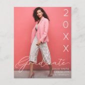 Begrotingsklasse jaar Afstuderen aankondiging foto Flyer (Voorkant)