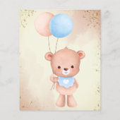 Begrotingsonderzoek met baby shower van de begroti (Achterkant)