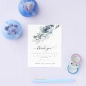 BEGROTINGSPAPIER | Festive Floral Wedding Bedankt Flyer (Enkel)