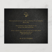 Begrotingsrecht school afstuderen foto aankondigin flyer (Achterkant)