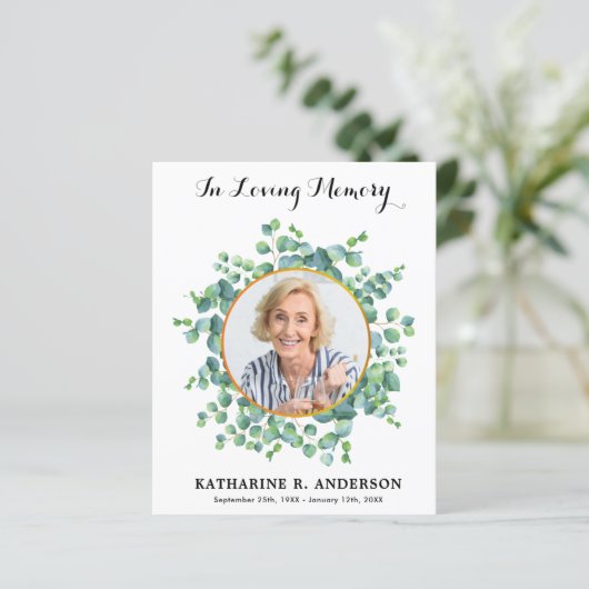 Begrotingssympathie Eucalyptus Funeral Hartelijk d (Staand voorkant)