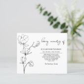 Begrotingssympathie Geheugen /Dank u. (Staand voorkant)