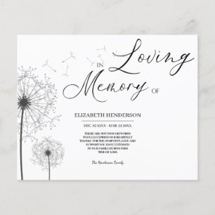 Begrotingssympathie Geheugen /Dank u. Flyer