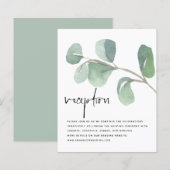 Begrotingsteken Groene Eucalyptus Weddenschappen (Voorkant / Achterkant)