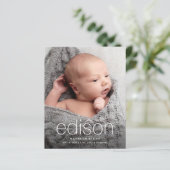 Begrotingstype Baby Fotoaankondiging (Staand voorkant)