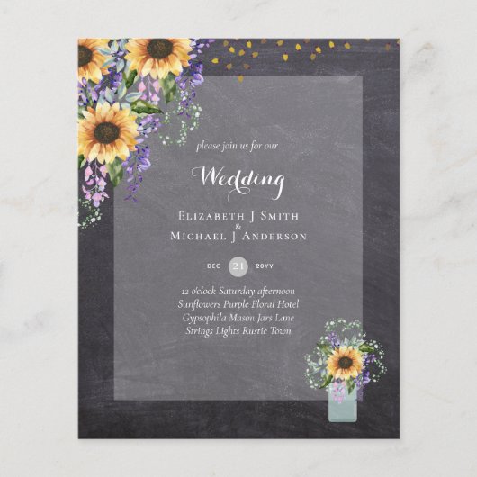 BEGROTINGSVERZOEKEN - Rustige zonnebloemen Flyer (Voorkant)