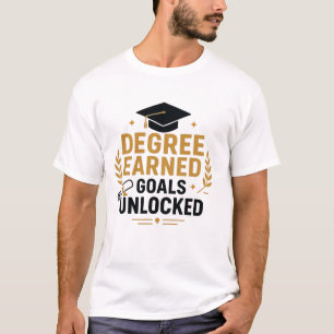 Behaalde Graad Doelen Opgelost Afstuderen T-shirt