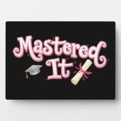 Behaalde het Afstuderen Masterdiploma Afgestudeerd Fotoplaat (voorkant)