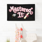 Behaalde het Afstuderen Masterdiploma Afgestudeerd Spandoek (Insitu)