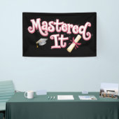 Behaalde het Afstuderen Masterdiploma Afgestudeerd Spandoek (Beurs)