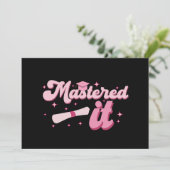 Behaalde het Masterdiploma Afgestudeerd MBA Afstud Aankondiging (Staand voorkant)