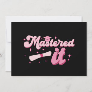 Behaalde het Masterdiploma Afgestudeerd MBA Afstud Aankondiging