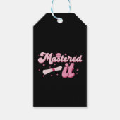 Behaalde het Masterdiploma MBA Afstuderen Cadeaulabel (Voorkant)