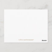 Behaalde resultaten briefkaart (Achterkant)