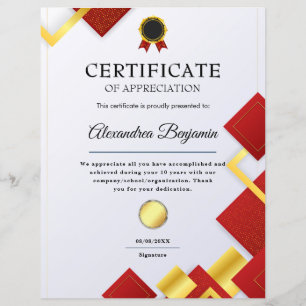 Behalen - Goud blauw certificaat