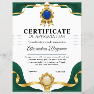 Behalen - Goud blauw certificaat