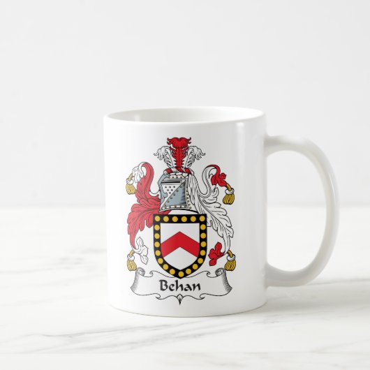 Behan Family Crest Koffiemok (Rechts)