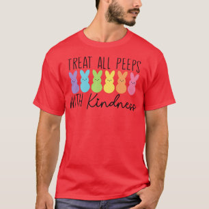 Behandel alle Bunnies met de slimme leraar Oost T-shirt