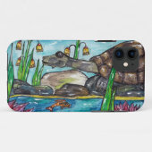 Behandel de schildpad Case-Mate iPhone case (Achterkant (horizontaal))