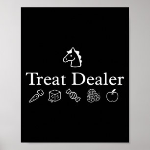 Behandel dealer paard Behandel dame paardensport t Poster