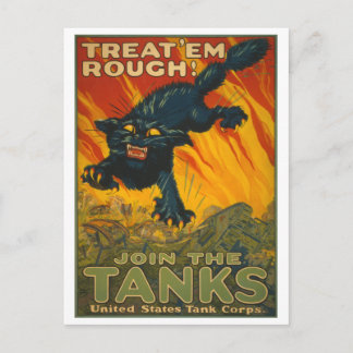 Behandel 'em Rough' - Doe mee met de Tanks Briefkaart