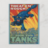 Behandel 'Em Rough - Doe mee met de Tanks Briefkaart (Voorkant)