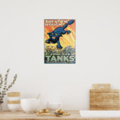 Behandel 'Em Rough'. Poster (Keuken)