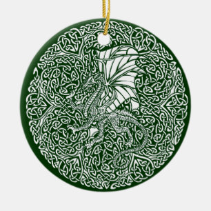 Behandel je niet in de zaken van Dragons-versierin Keramisch Ornament
