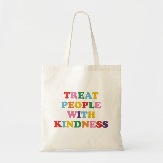Behandel mensen met kindheid tote bag (Voorkant)