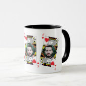 Behandel papa als royalty gepersonaliseerde fotoco mok (Voorkant rechts)