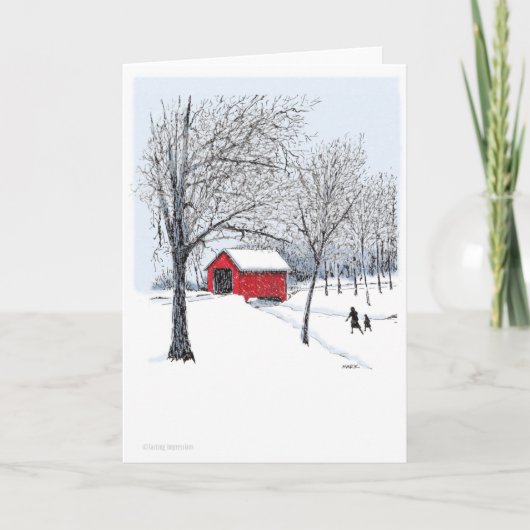 Behandelde Brug Feestdagen Kaart (Voorkant)