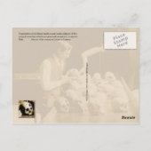 Behandelde menselijke schedels briefkaart (Achterkant)