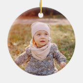 Behandelde persoonlijke kerstversiering keramisch ornament (Achterkant)