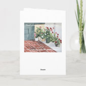 BEHANDELDE WATERVERF FLORAL BEST MOEDERDAG KAART (Achterkant)